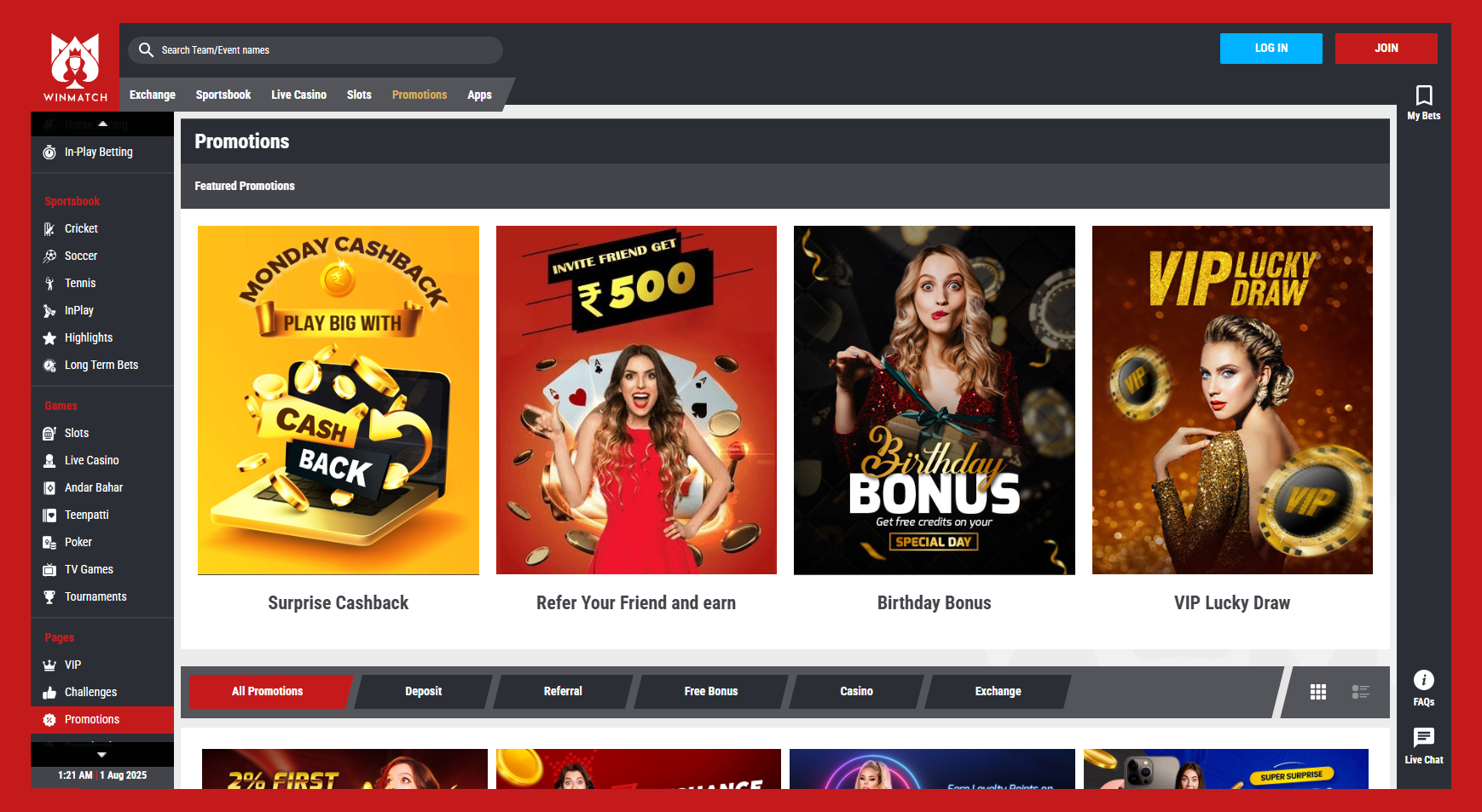 Winmatch 365 Bonus