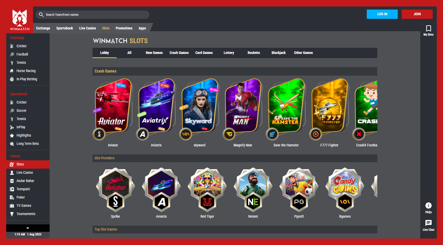 Winmatch 365 Slots