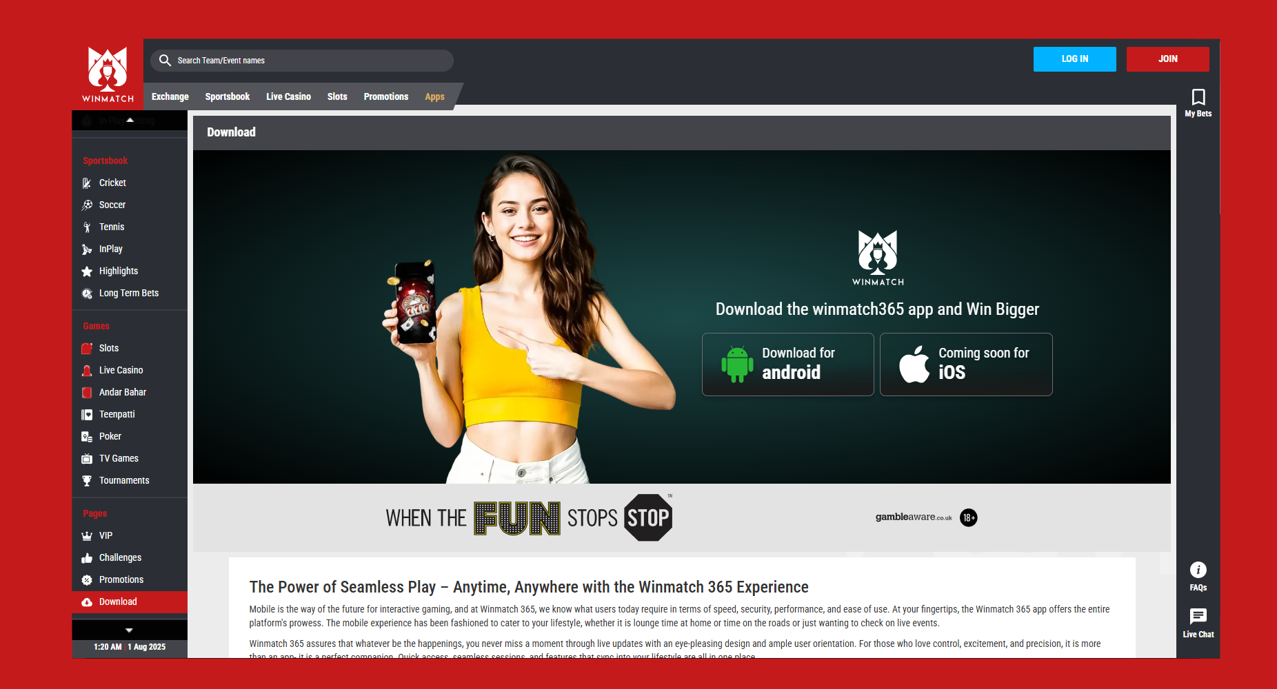 Winmatch 365 App